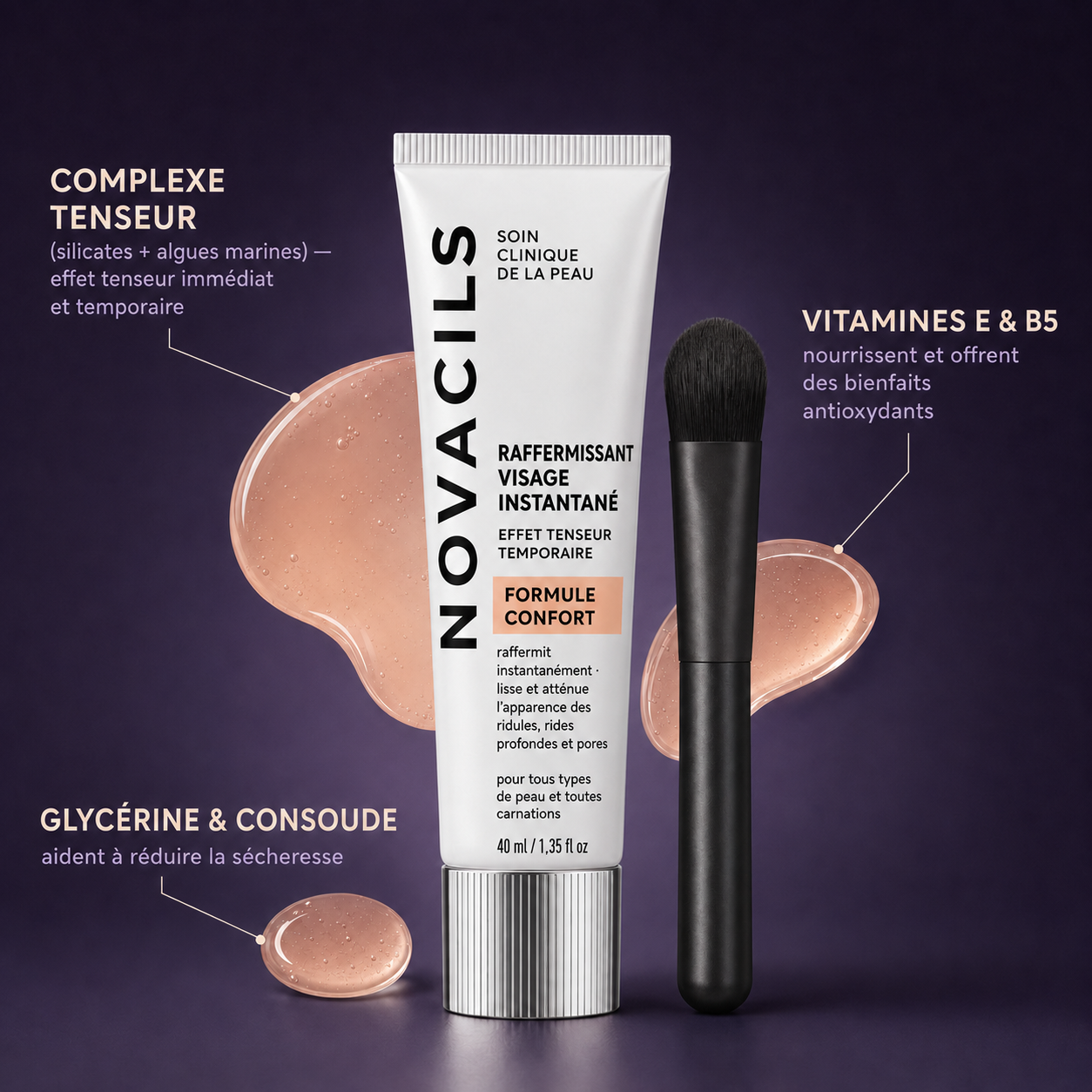 Tenseur instantané contour des yeux