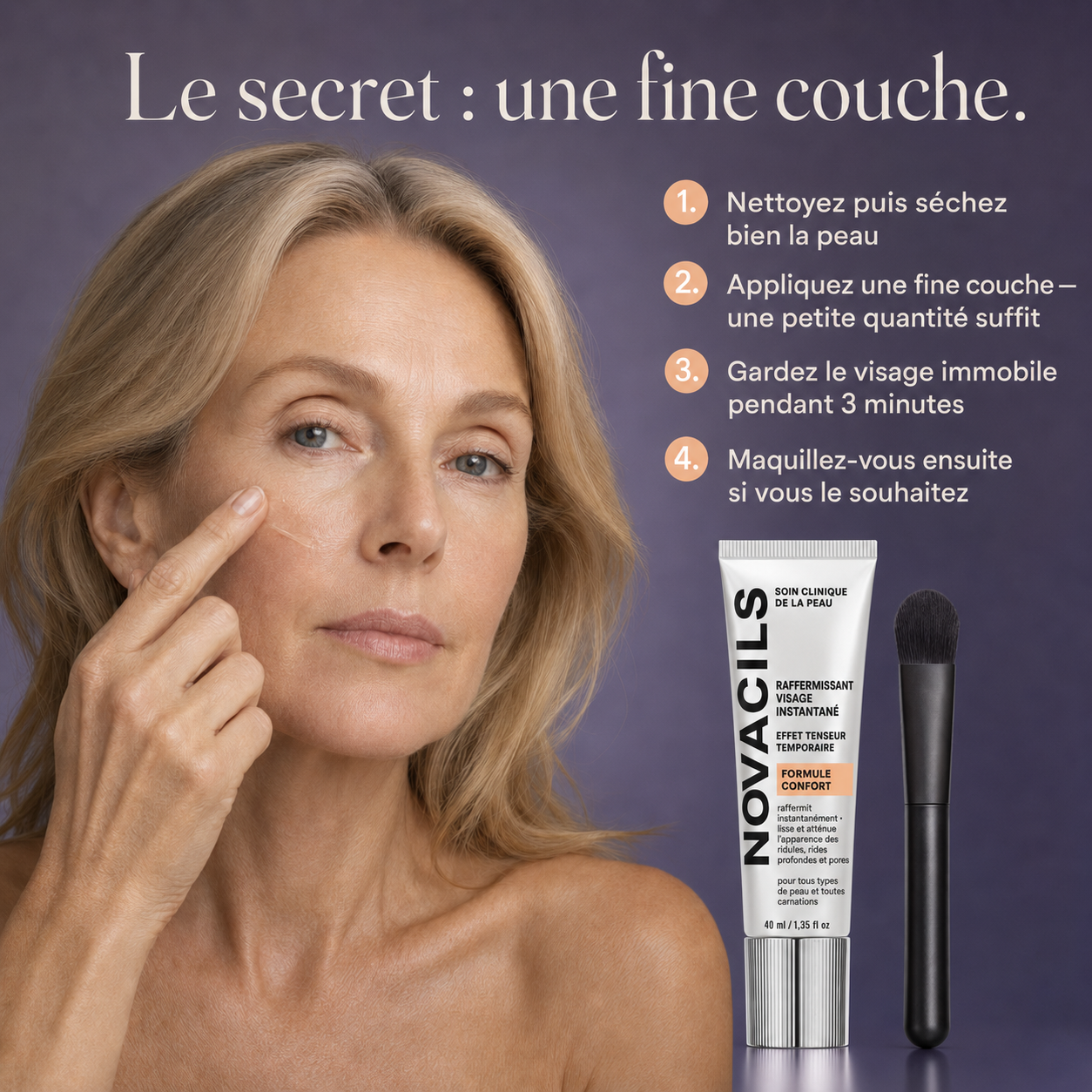 Tenseur instantané contour des yeux