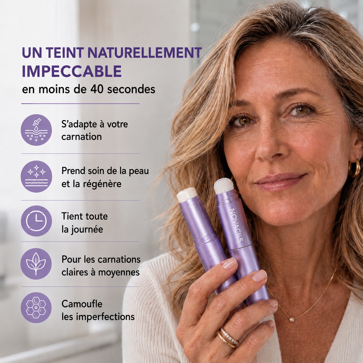 Fond de teint stick caméléon