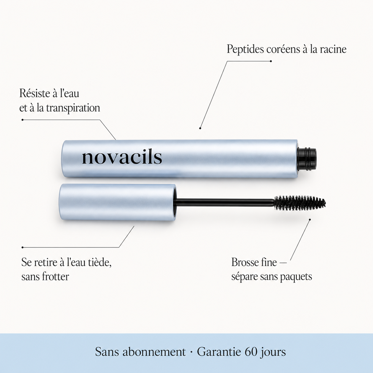 Mascara sérum de croissance des cils